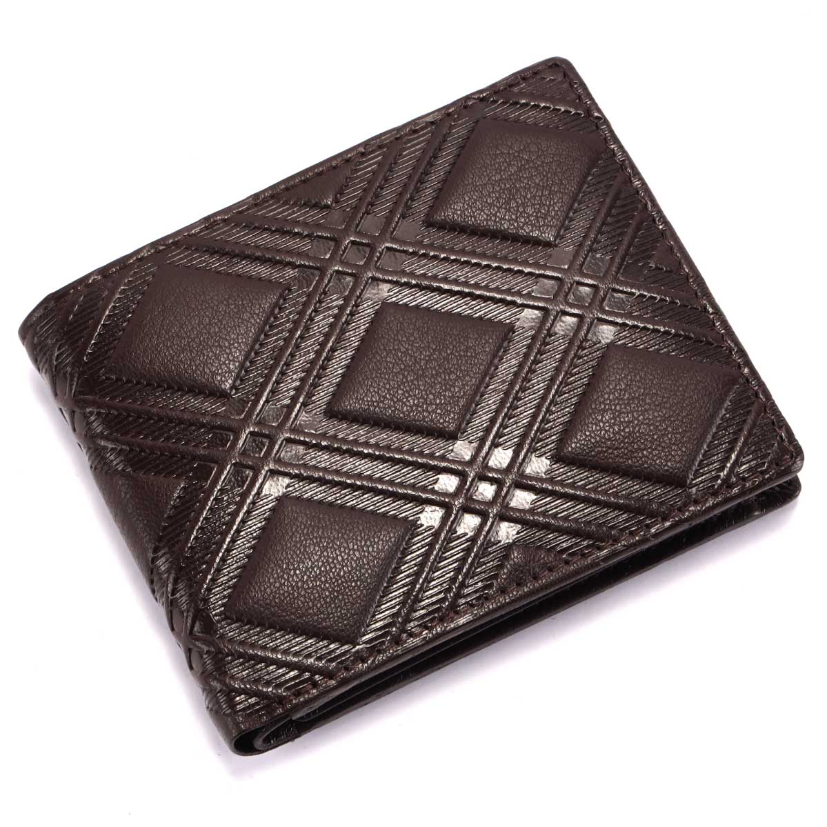 Coffee Brown Bi-fold Wallet for men with Side Flap