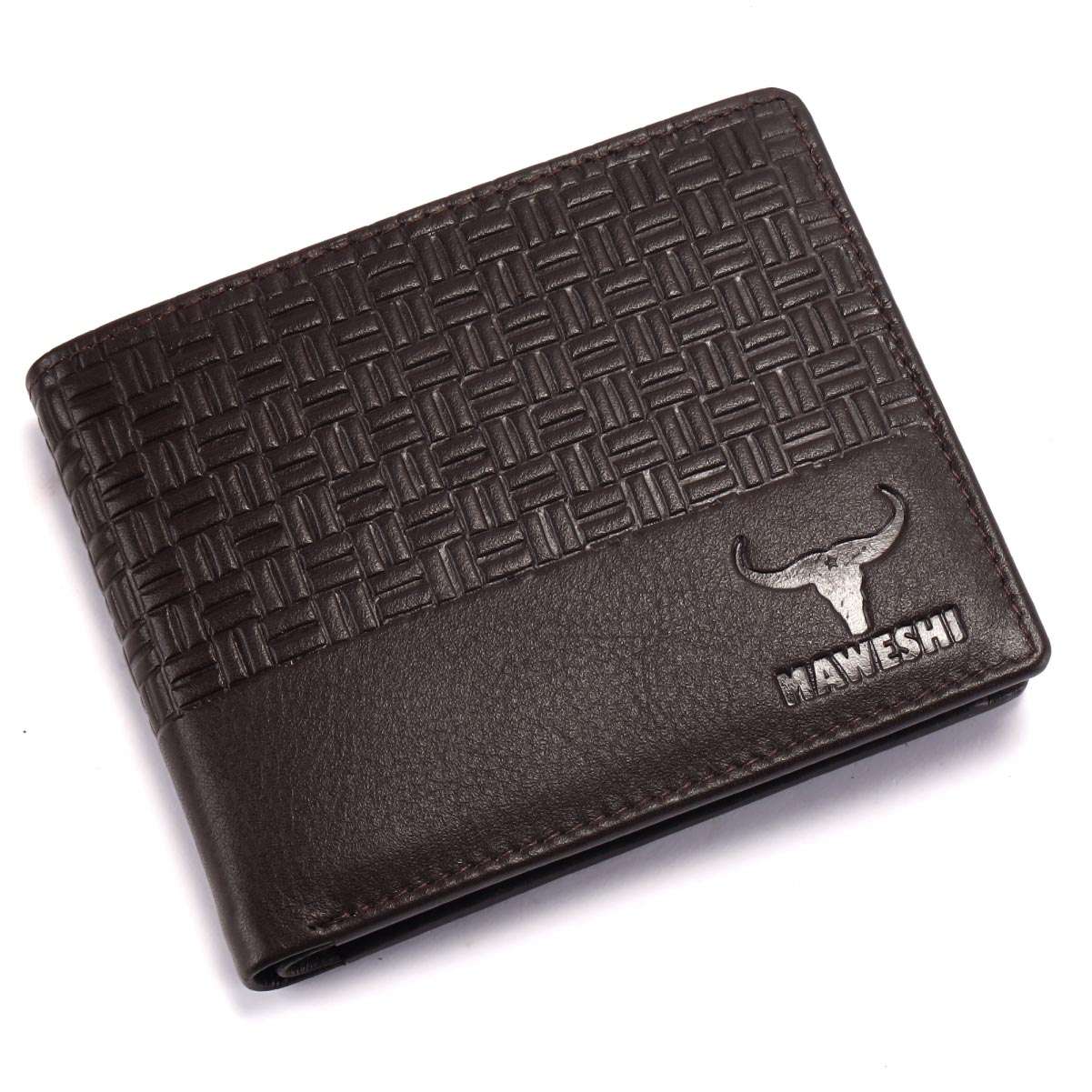 Chocolate Brown RFID Protected  Bi-fold Wallet with Coin Pocket