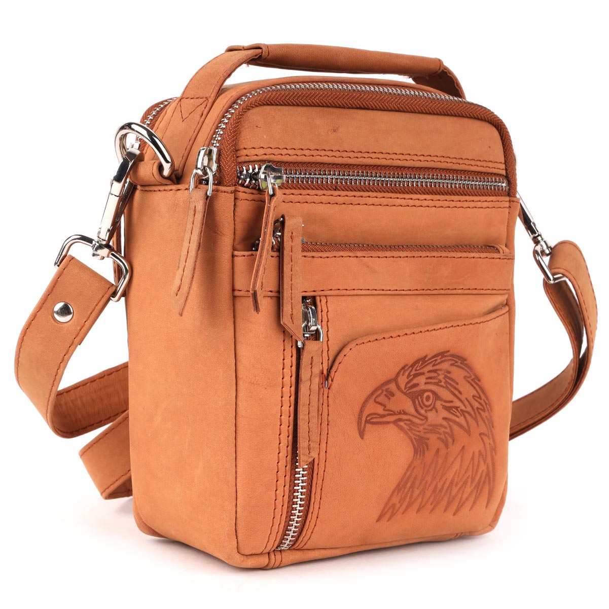 Juventas TAN Leather Sling Bag
