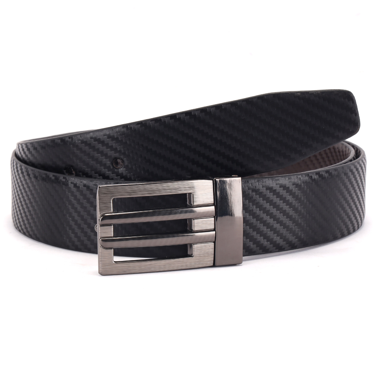 Black Leather Belt for men
