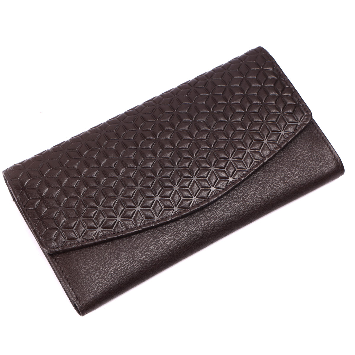 Dark Brown Leather Purse For Women With Multiple Compartment