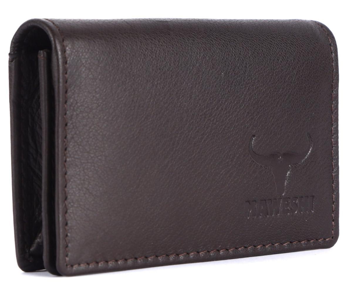 GANDIA Dark Brown Leather Card Holder