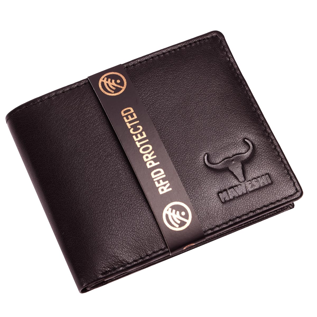 GREENLAND Men RFID Protected Brown Bi-fold Wallet